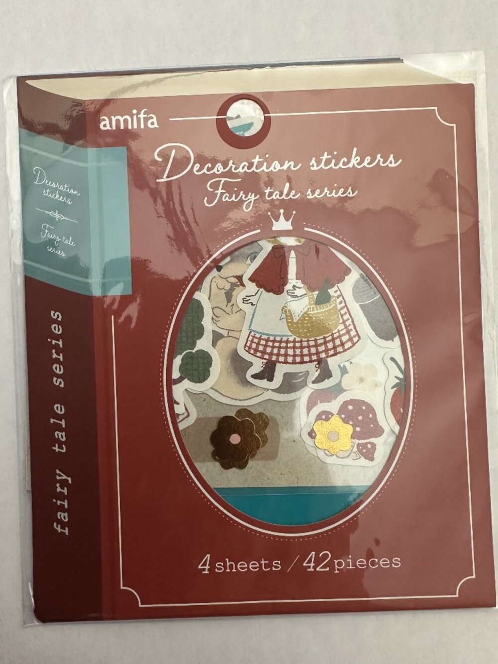 3 For $27 - Amifa Japan "Fairy Tale Series" Little Red Riding Hood Stickers